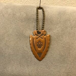 Vintage Copper Arrowhead Pendant/Keychain
